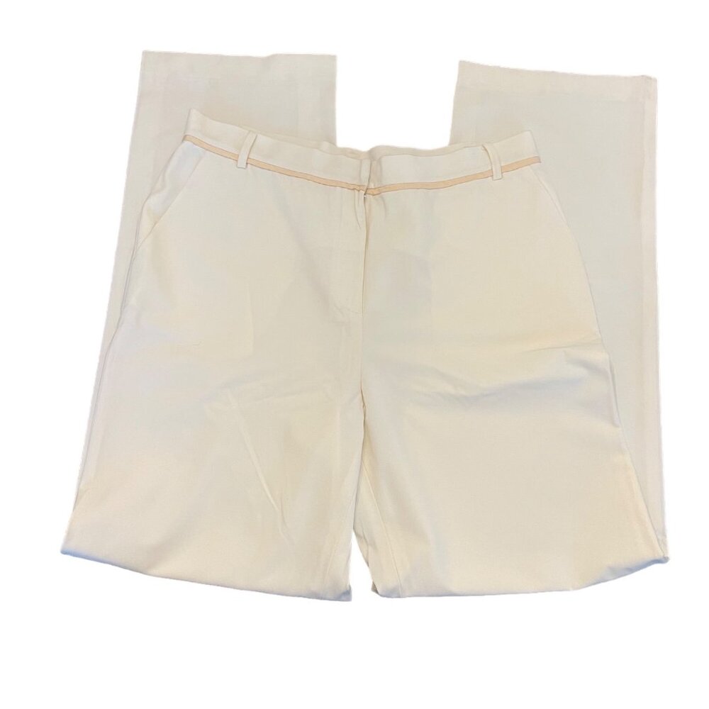 NWT MAG Women's Tapered Trousers Alabaster Cream Size 12 NEW